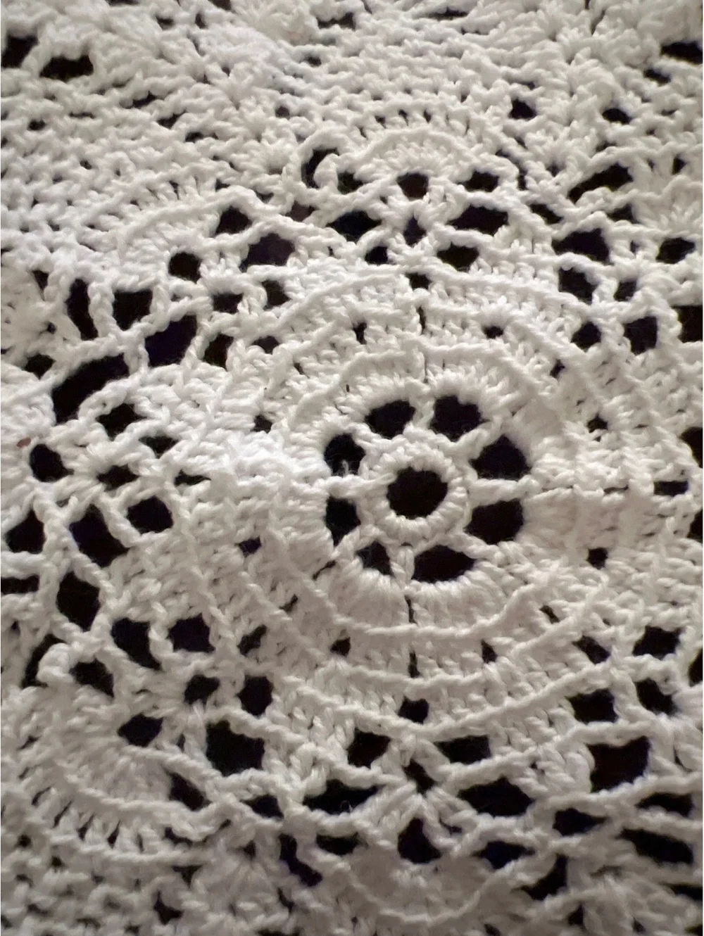 Handmade White Crochet Doily Table Decor